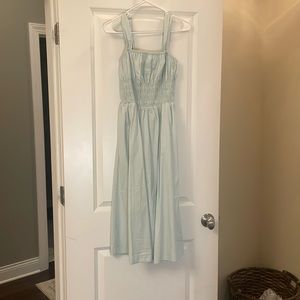 Light blue dress. Size M but can also fit as a S. Worn once. Great condition.